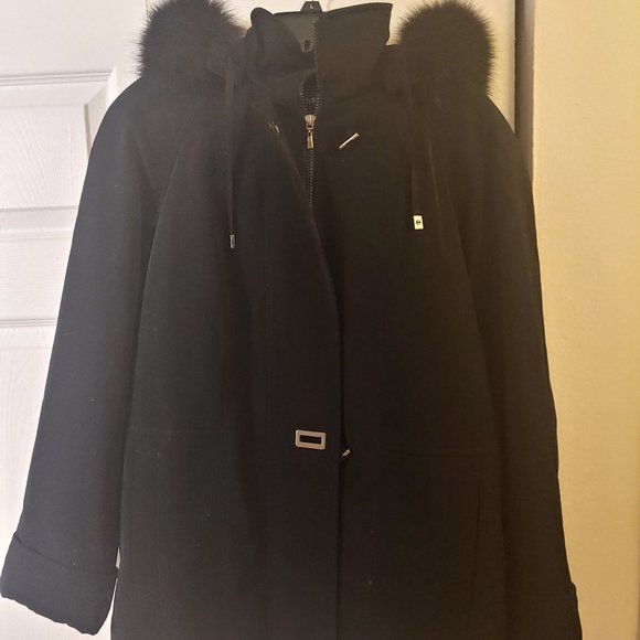 FS Unlimited Jackets & Blazers - FS Limited Ultra Silk Winter Coat w/ Faux Fur Hood